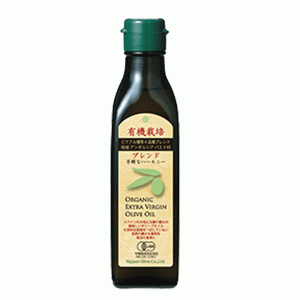 オリーブオイル エキストラバージンオリーブオイル 日本オリーブ オーガニック スペイン 有機栽培 ブレンド 180g オリーブマノン