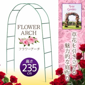 組み立て簡単 フラワーアーチ 園芸用品 ガーデニング つる バラ 花 スチールパイプ バラ アーチ 薔薇 つる性植物 バラ用資材 トピアリー 