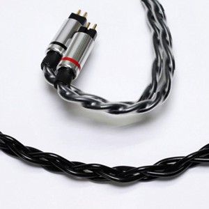 (お取り寄せ 納期:約1か月) HYLA 2pin CIEM 2.5mm OFC cable for HYLA (black) イヤホン リケーブル カスタムIEM2pin ケーブル