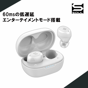 SOUL S-MICRO10 ホワイト 完全ワイヤレスイヤホン 無線 Bluetooth