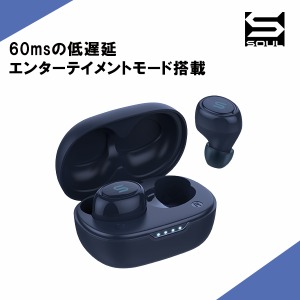 SOUL S-MICRO10 ブルー 完全ワイヤレスイヤホン 無線 Bluetooth