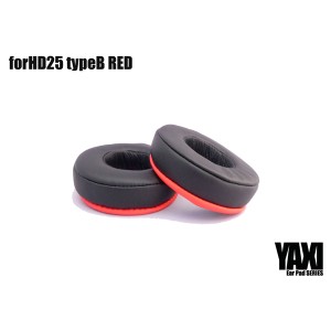 イヤーパッド YAXI ヤクシー forHD25 TypeB RED SENNHEISER(ゼンハイザー) HD25などに使える交換イヤーパッド 