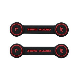 イヤホンアクセサリ ZERO AUDIO ゼロオーディオ ヘッドホンクリップ(ZA-CLP-KR)ブラック イヤホンコードを束ねて持ち運びを容易にするク