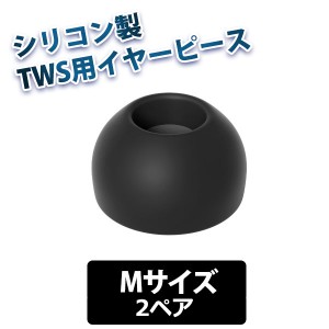 イヤーピース final ファイナル Eタイプ TWS専用仕様 BLACK Mサイズ2ペア 【FI-WEPEBLM】イヤーチップ イヤピ