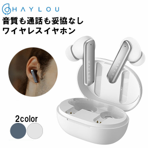 (お取り寄せ) HAYLOU ハイロー W1 ホワイト ワイヤレスイヤホン Bluetooth マイク 通話 超軽量 [HL-W1WH] (送料無料)