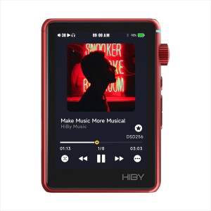 HiByMusic R3 II - Red ハイビーミュージック 音楽プレーヤー ポータブルオーディオプレーヤー ハイレゾ Bluetooth 小型 (送料無料)