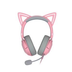 (ゲーミングヘッドセット) Razer Kraken Kitty V2 Quartz Pink 猫耳 ゲーム用 ヘッドホン ゲーミング ヘッドセット マイク付き レイザー 