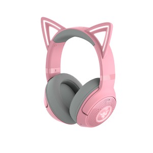 Razer　Kraken Kitty V2 BT (Quartz Pink) ゲーミングヘッドセット Bluetooth ワイヤレス ヘッドホン レイザー クラーケン キティ ピンク