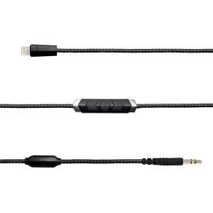 (お取り寄せ)V-MODA ブイモーダ SpeakEasy Lightning Cable Black (C-3SLDA-BLACK) Lightning ケーブル 高音質 ヘッドホン ケーブル  ヘ