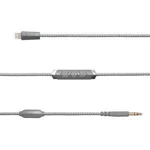 (お取り寄せ) V-MODA ブイモーダ SpeakEasy Lightning Cable Grey (C-3SLDA-GREY) Lightning ケーブル 高音質 ヘッドホン ケーブル  ヘッ