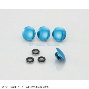 KITACO キタコ 0900-000-81113 キャップボルトカバー アルミ/M8用(ブルー)/4ヶ