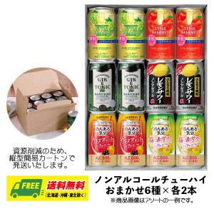 オリジナル ギフト RTD  ノンアルコール チューハイ 6種 飲み比べ 12本セット  送料無料   父の日 お中元 プレゼント 御祝 内祝 誕生日