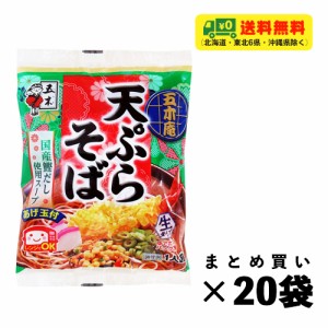 五木食品 五木庵 天ぷらそば 165g×20袋 蕎麦 生タイプ ソフト麺 まとめ買い 送料無料