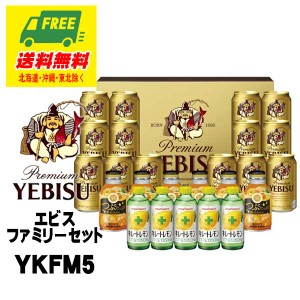 ビール ギフト サッポロ エビスビール ファミリーギフト YKFM5  送料無料   父の日 お中元 プレゼント 御祝 内祝 誕生日