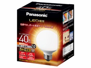 パナソニック　LED電球 3.6W（電球色相当）E26口金　【品番：LDG4LG70W】