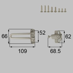 LIXIL（トステム）　ドアガードセット（親子用）　シャイングレー　【品番：DCFZ732】
