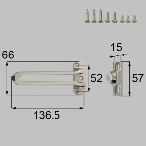 LIXIL（トステム）　ドアガードセット（片開き用）　シャイングレー　【品番：DKZK1071】◯ 