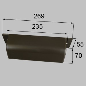 LIXIL（トステム）　ポスト目隠し　オータムブラウン　【品番：BGL1X46】