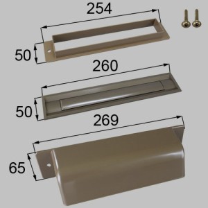 LIXIL（トステム）　ポストセット　ブロンズ　【品番：L1X41】