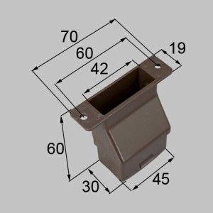 LIXIL（トステム）　雨樋アタッチメント　ブロンズ　【品番：J2WEGBL273】