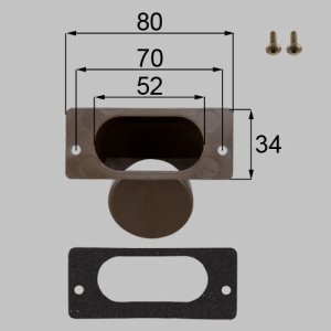 LIXIL（トステム）　雨樋アタッチメントφ45用　ブロンズ　【品番：YTBB510】