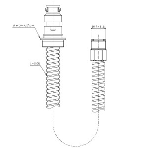TOTO　フレキシブルホース部　【品番：TH501-3R】