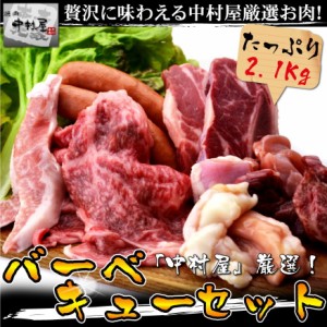 お歳暮 ギフト 内祝い 牛肉 バーベキューセット2.1Kg ロース200g トントロ300g 鶏もも肉300g ハラミ2