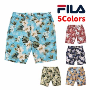 フィラ ゴルフウェア メンズ ショートパンツ ハーフパンツ 夏 742327G アロハ ハイビスカス ボタニカル 総柄 FILA