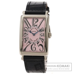 フランクミュラー FRANCK MULLER 952QZ  ロングアイランド  腕時計 K18ホワイトゴールド 革   中古