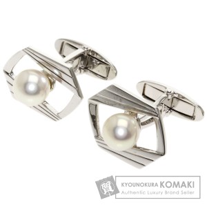 ミキモト MIKIMOTO  パール 真珠  カフス シルバー メンズ  中古