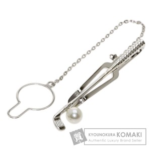 ミキモト MIKIMOTO  ベビーパール 真珠 ゴルフクラブ  タイピン 金属製 メンズ  中古