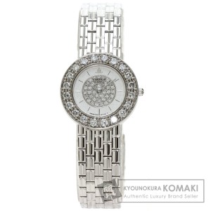 セイコー SEIKO GTWE005 5A70-0380  クレドール ダイヤモンドベゼル  腕時計 K18ホワイトゴールド 中古