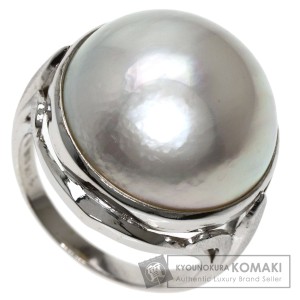 タサキ TASAKI  マベパール 真珠  リング・指輪 K14ホワイトゴールド レディース  中古