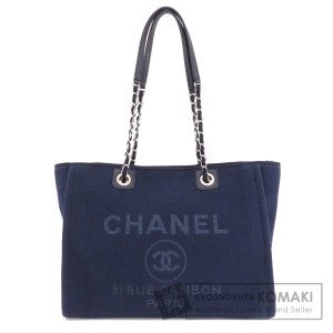 シャネル CHANEL  ドーヴィル ココマーク  トートバッグ キャンバス レディース  中古