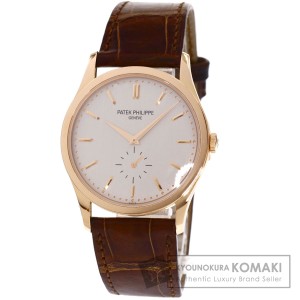 パテックフィリップ PATEK PHILIPPE 5196R-001  カラトラバ  腕時計 K18ピンクゴールド 革   メンズ 中古