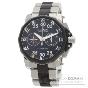 コルム CORUM 895.931.06/V791AN92  アドミラルズC  リープセコンド  腕時計 ステンレススチール SS 中古