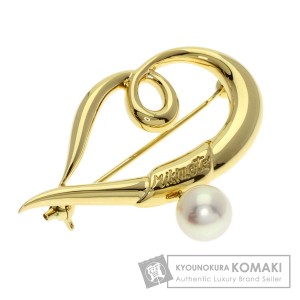 MIKIMOTO パール グローブ 真珠 ブローチ SV K18YG レディース