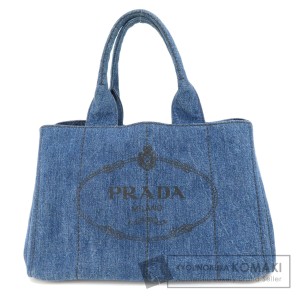 プラダ PRADA B1877B  カナパ  トートバッグ デニム レディース  中古