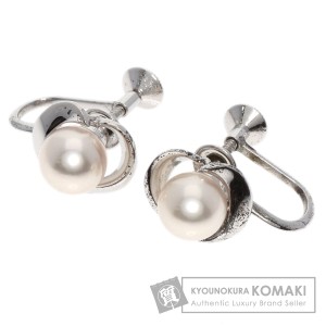 ミキモト MIKIMOTO  アコヤパール 真珠  イヤリング シルバー レディース  中古