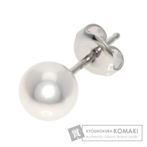 ミキモト MIKIMOTO  アコヤパール 真珠 片方のみ  ピアス K18ホワイトゴールド レディース  中古