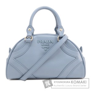 プラダ PRADA 1BB071  ボウリングバッグ  ハンドバッグ カーフ レディース  中古