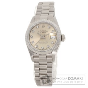 ロレックス ROLEX 69179G  デイトジャスト 10P ダイヤモンド メーカーコンプリート  腕時計 中古