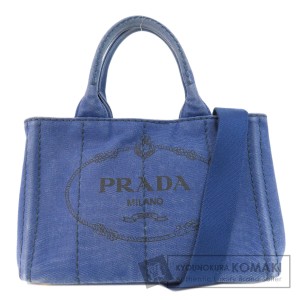 プラダ PRADA B2439G  カナパミニ 2WAY  ハンドバッグ キャンバス レディース  中古