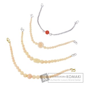 セレクトジュエリー SELECT JEWELRY  サンゴ 珊瑚 羽織紐 4点セット  帯留め 珊瑚     中古