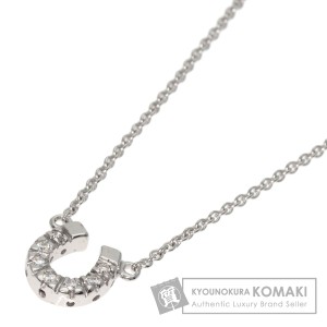 スタージュエリー STAR JEWELRY  ホースシュー ダイヤモンド  ネックレス K18ホワイトゴールド 中古