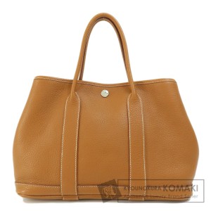 エルメス HERMES  ガーデンパーティTPM ゴールド シルバー金具  ハンドバッグ トリヨン 中古