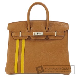 エルメス HERMES  バーキンオフィシエ ゴールド シルバー金具  ハンドバッグ トゴ 中古