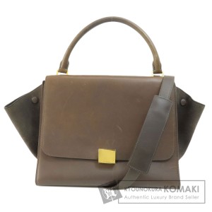 セリーヌ CELINE  トラペーズ 2WAY  ハンドバッグ カーフ レディース  中古