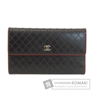 シャネル CHANEL  ココマーク シルバー金具  長財布（小銭入れあり） レザー レディース  中古