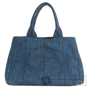 プラダ PRADA B1877B  カナパ  トートバッグ デニム レディース  中古